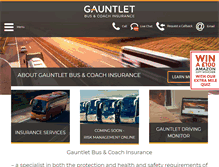 Tablet Screenshot of busandcoachinsurance.com